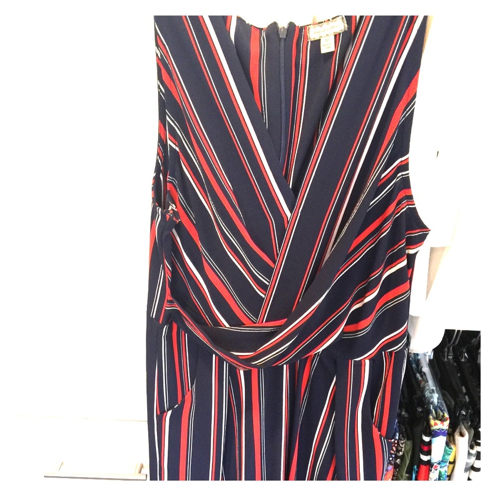 Blue striped jumpsuit - Size M